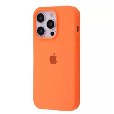 Накладка (з мікрофіброю) Silk Full Protective для iPhone 15 Pro Max- помаранчевий