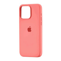 Накладка (з мікрофіброю) Silk Full Protective для iPhone 15 Pro Max- кораловий