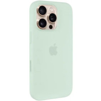 Накладка (з мікрофіброю) Silk Full Protective для iPhone 15 Pro Max- фісташковий