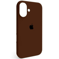 Накладка (з мікрофіброю) Silk Full Protective для iPhone 16- коричневий
