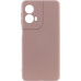 Накладка (з мікрофіброю) Silicone Cover Lakshmi Full Camera для Motorola Edge 50 Fusion- рожевий пісок