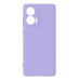 Накладка (з мікрофіброю) Silicone Cover Lakshmi Full Camera для Motorola Edge 50 Fusion- бузковий