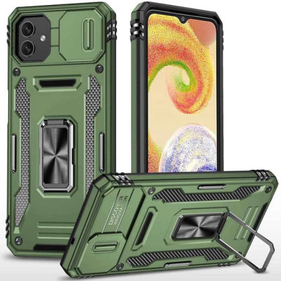 Протиударний чохол Camshield Army Ring для Samsung A07- оливковий Протиударний чохол Camshield Army Ring для Samsung A07- оливковий
