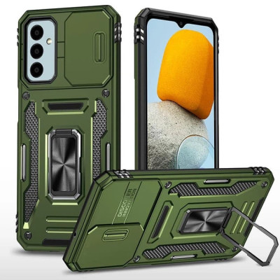 Протиударний чохол Camshield Army Ring для Samsung A17 / A16- оливковий Протиударний чохол Camshield Army Ring для Samsung A17 / A16- оливковий