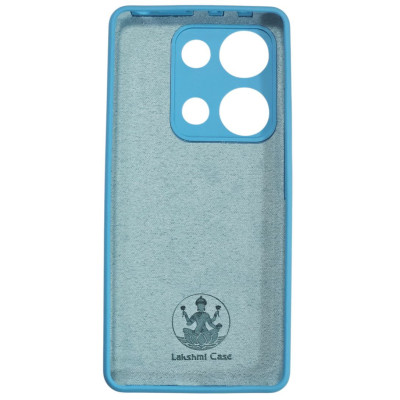 Накладка (з мікрофіброю) Silicone Cover Lakshmi Full Camera для Xiaomi Redmi Note 13 Pro 4G / Poco M6 Pro 4G / Redmi Note 14s- небесно-блакитний