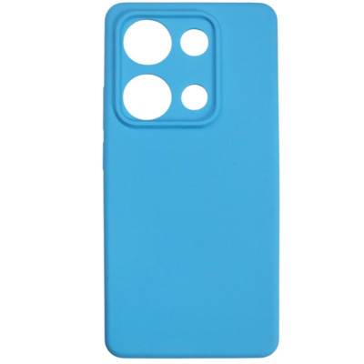 Накладка (з мікрофіброю) Silicone Cover Lakshmi Full Camera для Xiaomi Redmi Note 13 Pro 4G / Poco M6 Pro 4G / Redmi Note 14s- небесно-блакитний