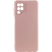 Накладка (з мікрофіброю) Silicone Cover Lakshmi Full Camera для Samsung A12 / A125 / M12- рожевий пісок
