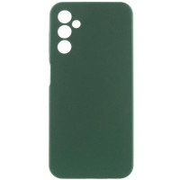 Накладка (з мікрофіброю) Silicone Cover Lakshmi Full Camera для Samsung A16 4G/5G- темно-зелений