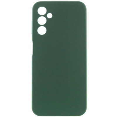 Накладка (з мікрофіброю) Silicone Cover Lakshmi Full Camera для Samsung A16 4G/5G- темно-зелений