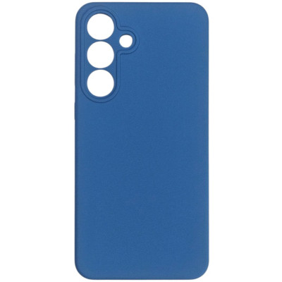 Накладка (з мікрофіброю) Silicone Cover Lakshmi Full Camera для Samsung S25 FE- синій