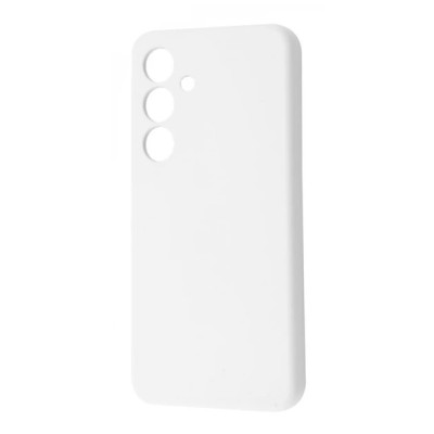 Накладка (з мікрофіброю) Silicone Cover Lakshmi Full Camera для Samsung S26- білий