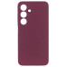 Накладка (з мікрофіброю) Silicone Cover Lakshmi Full Camera для Samsung S26- марсала