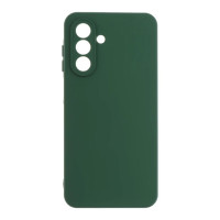 Накладка (з мікрофіброю) Silicone Cover Lakshmi Full Camera для Samsung S26- темно-зелений