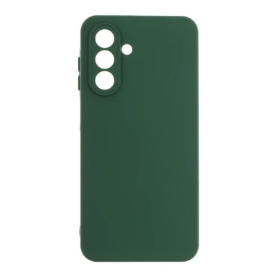 Накладка (з мікрофіброю) Silicone Cover Lakshmi Full Camera для Samsung S26- темно-зелений