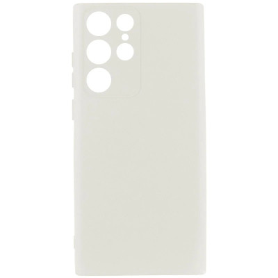 Накладка (з мікрофіброю) Silicone Cover Lakshmi Full Camera для Samsung S26 Ultra- білий