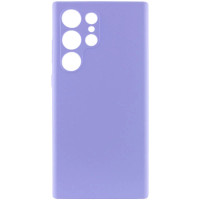 Накладка (з мікрофіброю) Silicone Cover Lakshmi Full Camera для Samsung S26 Ultra- бузковий