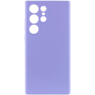 Накладка (з мікрофіброю) Silicone Cover Lakshmi Full Camera для Samsung S26 Ultra- бузковий