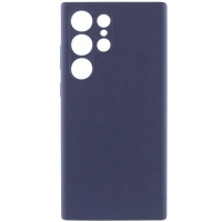 Накладка (з мікрофіброю) Silicone Cover Lakshmi Full Camera для Samsung S26 Ultra- темно-синій