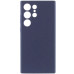 Накладка (з мікрофіброю) Silicone Cover Lakshmi Full Camera для Samsung S26 Ultra- темно-синій
