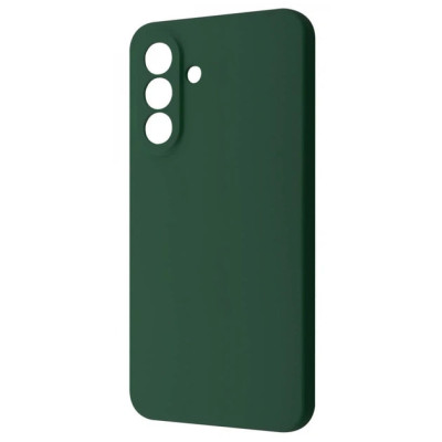 Накладка (з мікрофіброю) Silicone Cover Lakshmi Full Camera для Samsung S26 Plus- темно-зелений