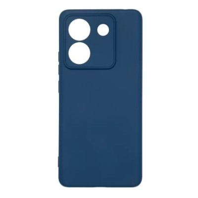 Накладка (з мікрофіброю) Silicone Cover Lakshmi Full Camera для Xiaomi Poco M7 Pro 5G- темно-синій