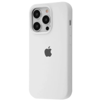 Накладка (з мікрофіброю) Silk Full Protective для iPhone 13- античний білий