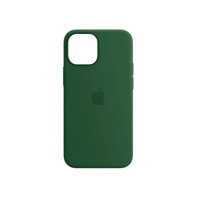 Накладка (з мікрофіброю) Silk Full Protective для iPhone 13 Pro- зелена трава
