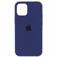 Накладка (з мікрофіброю) Silk Full Protective для iPhone 13 Pro Max- синій