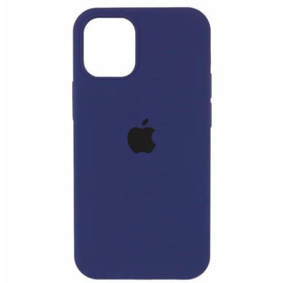 Накладка (з мікрофіброю) Silk Full Protective для iPhone 13 Pro Max- синій
