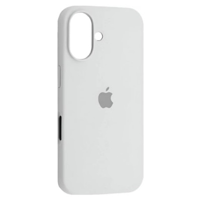 Накладка (з мікрофіброю) Silk Full Protective для iPhone 16- античний білий