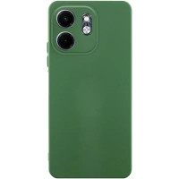 Накладка (з мікрофіброю) GETMAN Liquid Silk Full Camera для Infinix Smart 9 4G / Hot 50i- темно-зелений