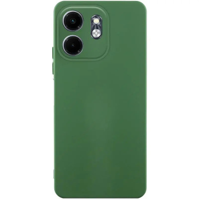 Накладка (з мікрофіброю) GETMAN Liquid Silk Full Camera для Infinix Smart 9 4G / Hot 50i- темно-зелений Накладка (з мікрофіброю) GETMAN Liquid Silk Full Camera для Infinix Smart 9 4G / Hot 50i- темно-зелений
