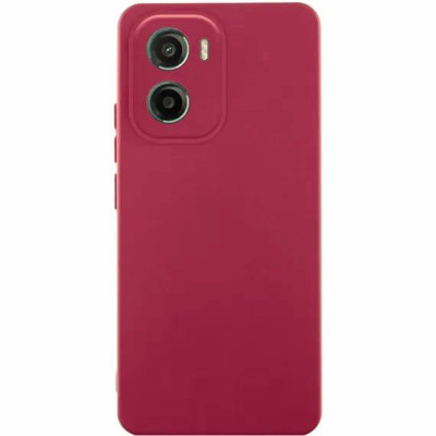 Накладка (з мікрофіброю) GETMAN Liquid Silk Full Camera для Motorola Moto G06 / Moto G06 Power- темно-червоний Накладка (з мікрофіброю) GETMAN Liquid Silk Full Camera для Motorola Moto G06 / Moto G06 Power- темно-червоний