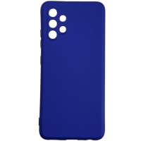 Накладка (з мікрофіброю) GETMAN Liquid Silk Full Camera для Samsung A32 4G / A325- синій