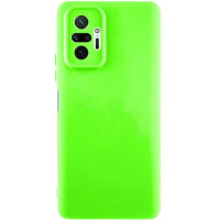 Накладка (з мікрофіброю) GETMAN Liquid Silk Full Camera для Xiaomi Redmi Note 10 Pro / Note 10 Pro Max- салатовий Накладка (з мікрофіброю) GETMAN Liquid Silk Full Camera для Xiaomi Redmi Note 10 Pro / Note 10 Pro Max- салатовий
