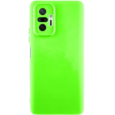 Накладка (з мікрофіброю) GETMAN Liquid Silk Full Camera для Xiaomi Redmi Note 10 Pro / Note 10 Pro Max- салатовий Накладка (з мікрофіброю) GETMAN Liquid Silk Full Camera для Xiaomi Redmi Note 10 Pro / Note 10 Pro Max- салатовий