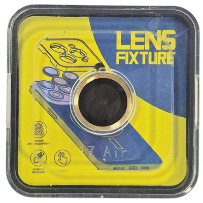 Скло захисне Lens Fixture на камеру для iPhone 17 Air- золотий Скло захисне Lens Fixture на камеру для iPhone 17 Air- золотий