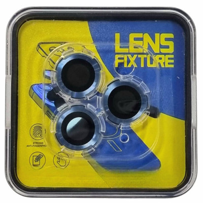 Скло захисне Lens Fixture на камеру для iPhone 17 Pro Max- синій Скло захисне Lens Fixture на камеру для iPhone 17 Pro Max- синій