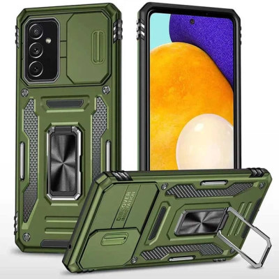Протиударний чохол Camshield Army Ring для Samsung M34 5G- оливковий Протиударний чохол Camshield Army Ring для Samsung M34 5G- оливковий