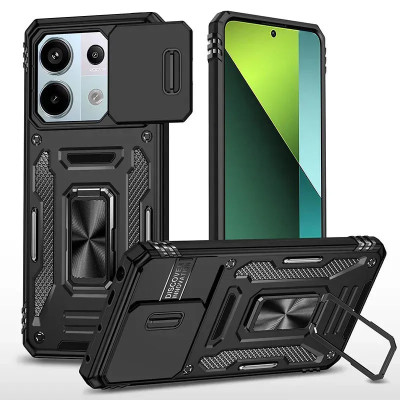 Протиударний чохол Camshield Army Ring для Xiaomi Redmi Note 13 Pro 5G / Poco X6- чорний Протиударний чохол Camshield Army Ring для Xiaomi Redmi Note 13 Pro 5G / Poco X6- чорний