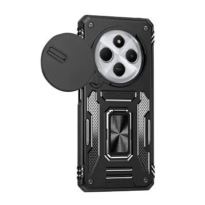 Протиударний чохол Camshield Army Ring для Xiaomi Redmi 14C / Redmi A4 / Poco C75- чорний Протиударний чохол Camshield Army Ring для Xiaomi Redmi 14C / Redmi A4 / Poco C75- чорний