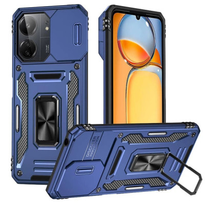 Протиударний чохол Camshield Army Ring для Xiaomi Redmi 15 (Global)- темно-синій Протиударний чохол Camshield Army Ring для Xiaomi Redmi 15 (Global)- темно-синій