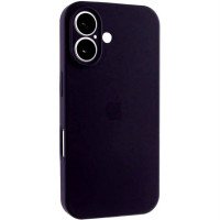 Накладка (з мікрофіброю) Silk Full Camera для iPhone 17- чорна бузина