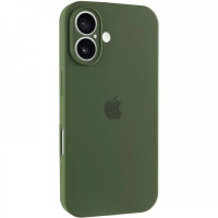 Накладка (з мікрофіброю) Silk Full Camera для iPhone 17- оливковий