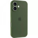 Накладка (з мікрофіброю) Silk Full Camera для iPhone 17- оливковий