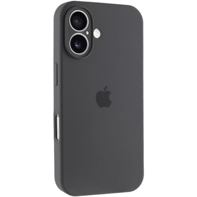 Накладка (з мікрофіброю) Silk Full Camera для iPhone 17- темно-сірий