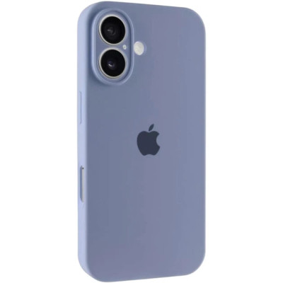 Накладка (з мікрофіброю) Silk Full Camera для iPhone 17- сіра лаванда