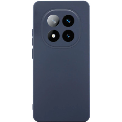 Накладка (з мікрофіброю) Silicone Cover Lakshmi Full Camera для Xiaomi Redmi Note 15 4G/5G (EU) / Poco M8 5G- темно-синій