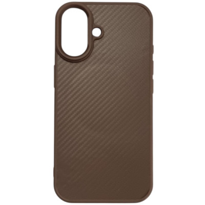 Накладка Carbon with Magnetic для iPhone 17- коричневий Накладка Carbon with Magnetic для iPhone 17- коричневий