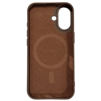 Накладка Carbon with Magnetic для iPhone 17- коричневий Накладка Carbon with Magnetic для iPhone 17- коричневий